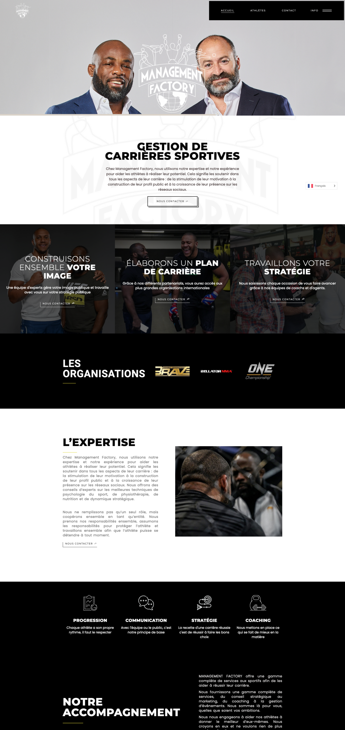 Visuel site Management Factory - Agence Web Design Le Havre